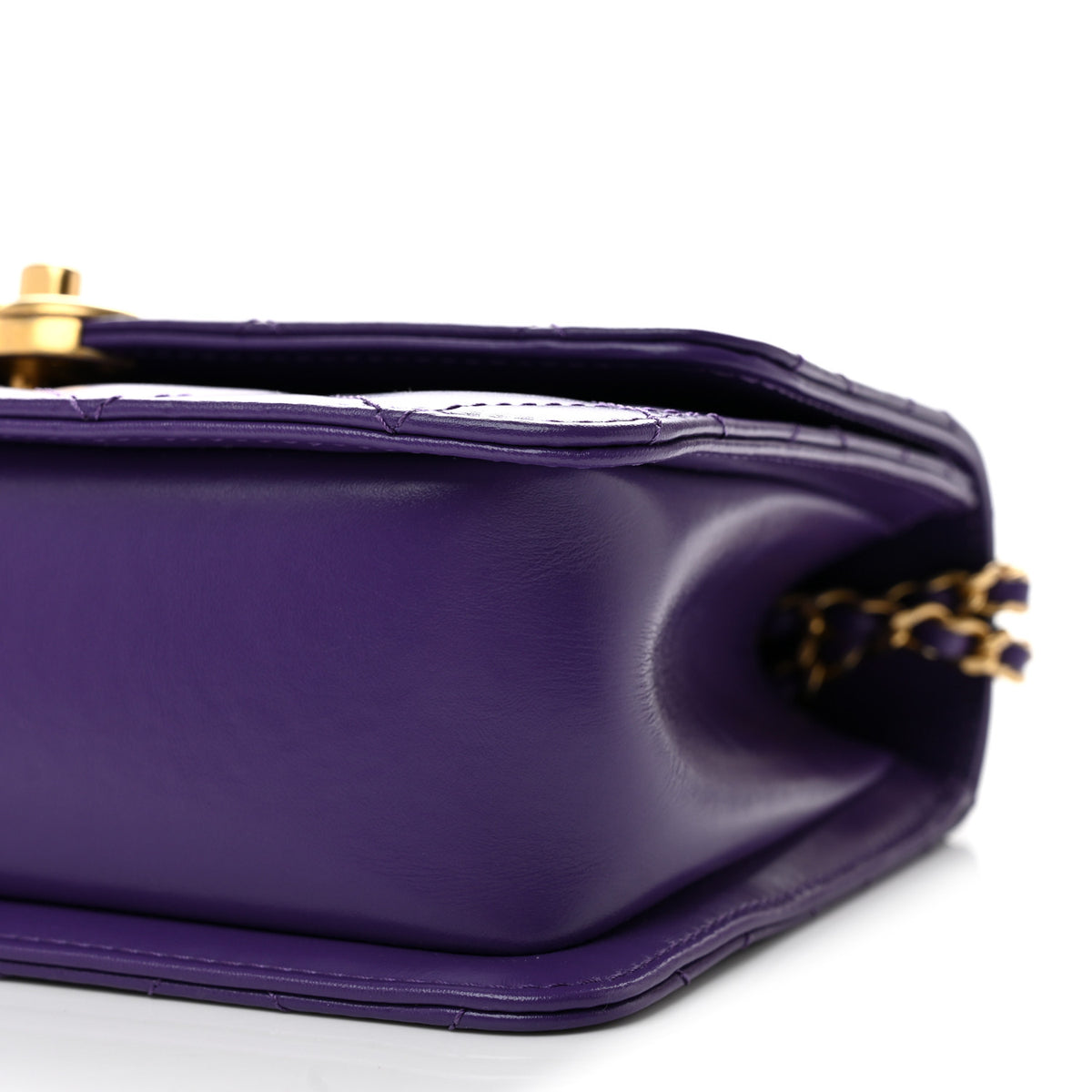 Chanel Calfskin Quilted Perfect Fit Flap Purple 10 of 12