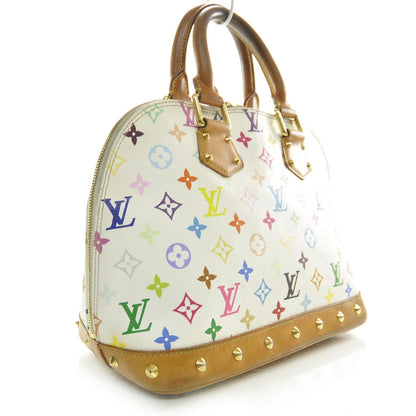 Louis Vuitton Monogram Multicolor Alma White 3 of 8