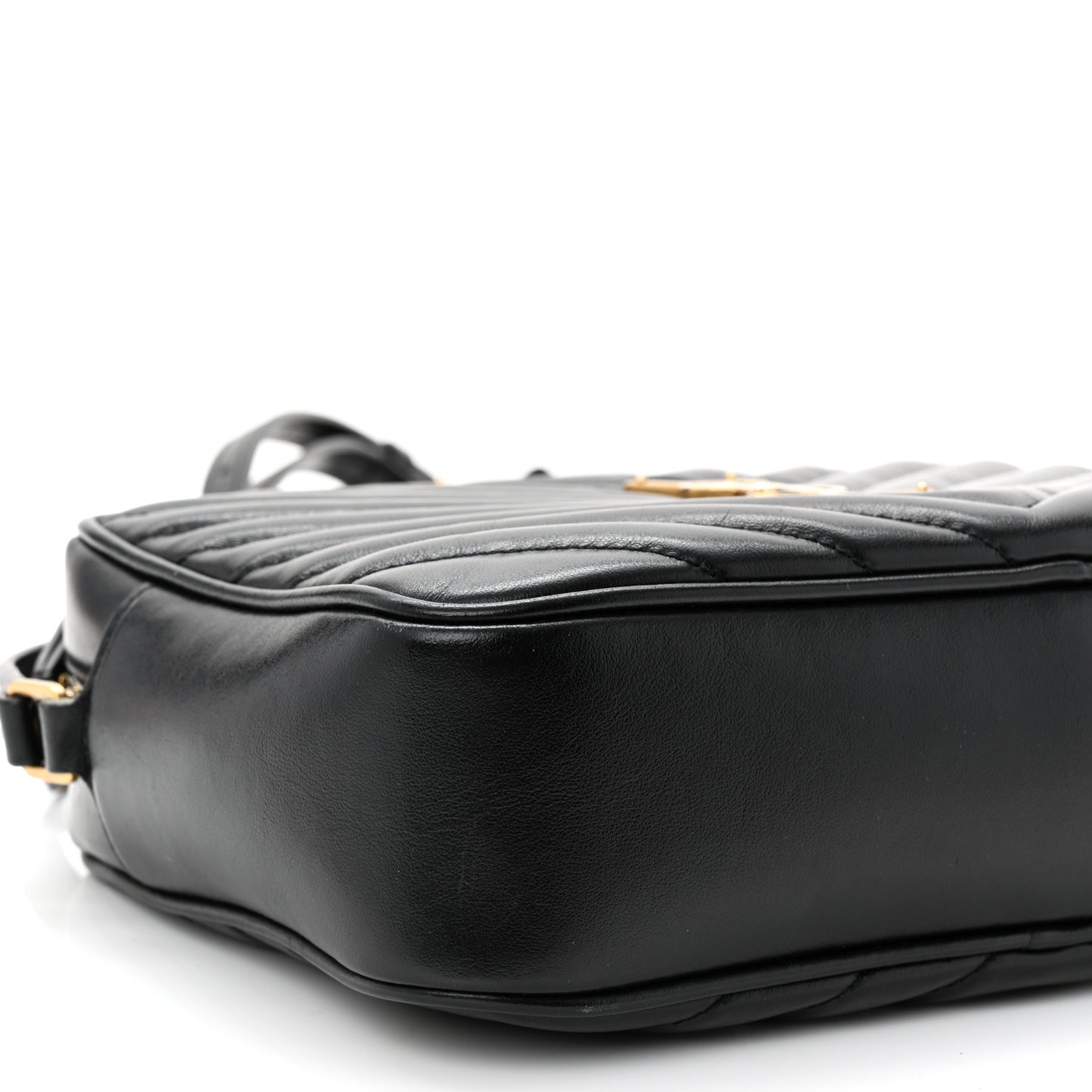 Calfskin Matelasse Monogram Lou Camera Bag Black