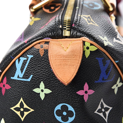 Louis Vuitton Monogram Multicolor Speedy 30 Black 5 of 9
