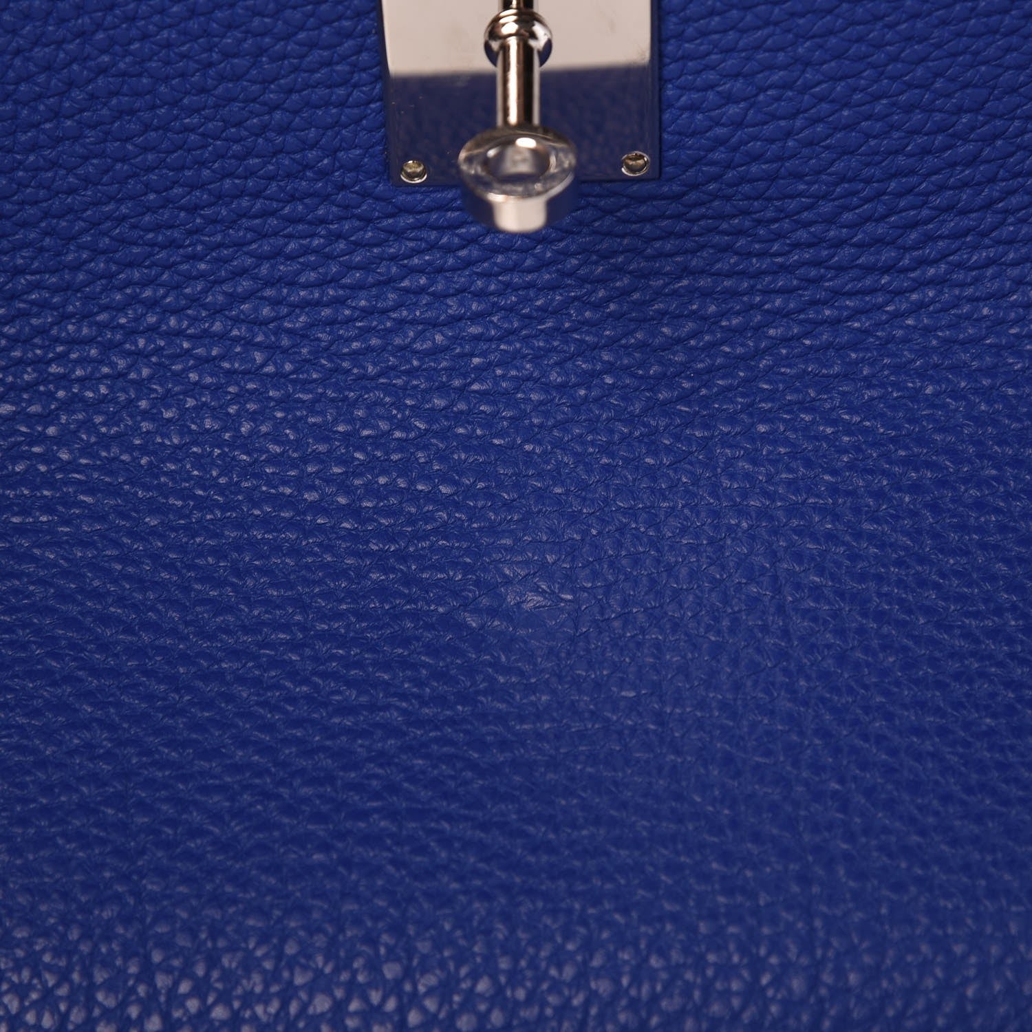 Hermes Taurillon Clemence Shoulder Kelly 40 Bleu Electrique 7 of 17