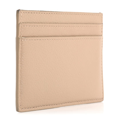 Saint Laurent Calfskin Tiny Cassandre Credit Card Case Dark Beige 3 of 12