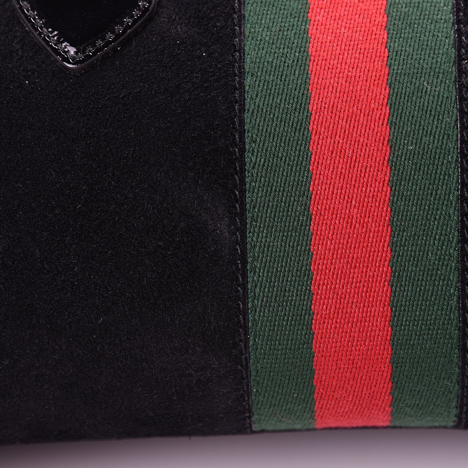 Gucci Suede Patent GG Web Medium Ophidia Boston Black 10 of 11