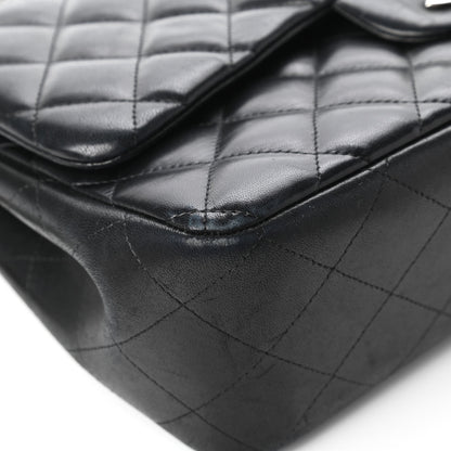 Chanel Lambskin Quilted Jumbo Double Flap Black 14 of 14