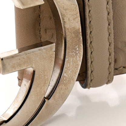 Gucci Guccissima Interlocking G Belt 95 38 Off White 7 of 8