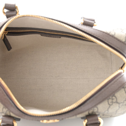 Gucci GG Supreme Monogram Web Small Ophidia Top Handle Bag Beige Ebony 5 of 10