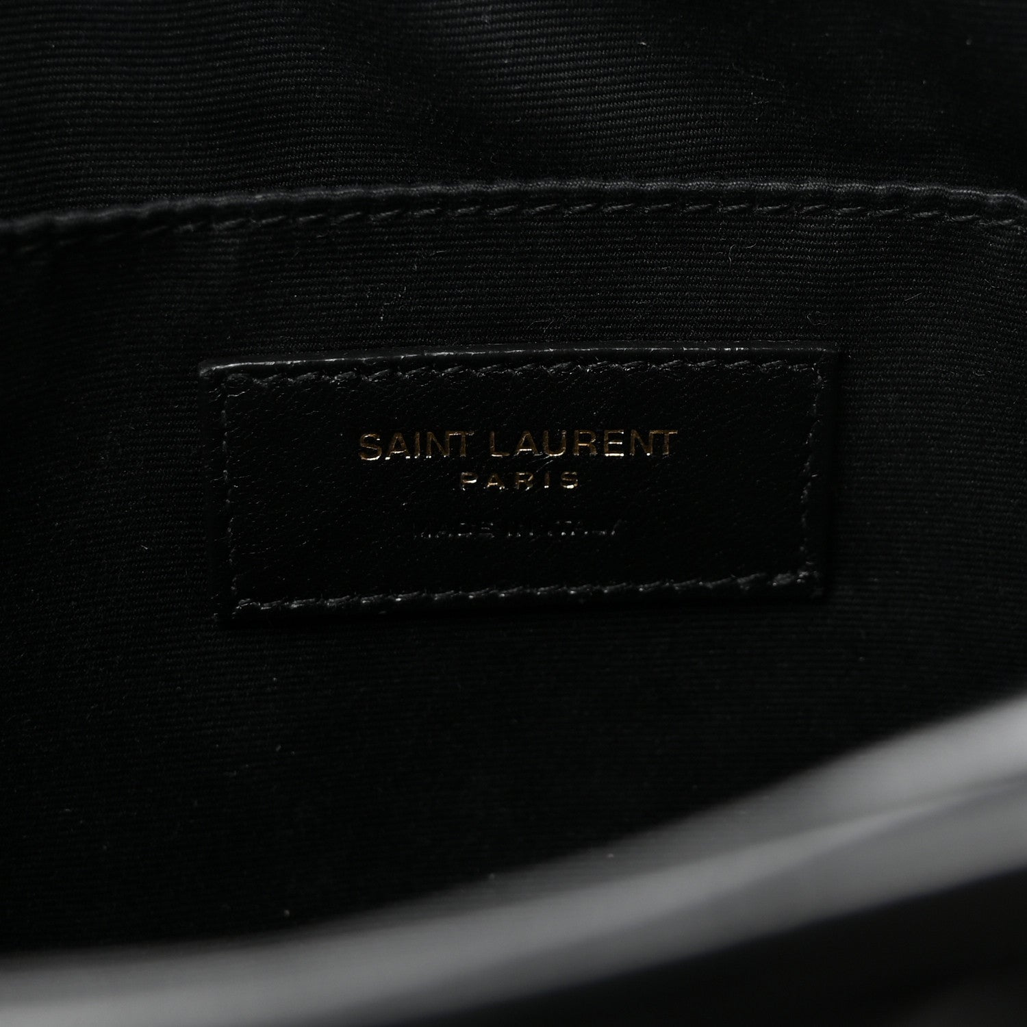 Saint Laurent Calfskin Matelasse Monogram Lou Camera Bag Black 6 of 10