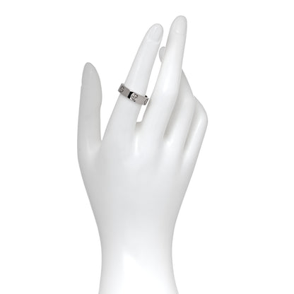 Cartier 18K White Gold 5.5mm LOVE Ring 55 7.25 4 of 8