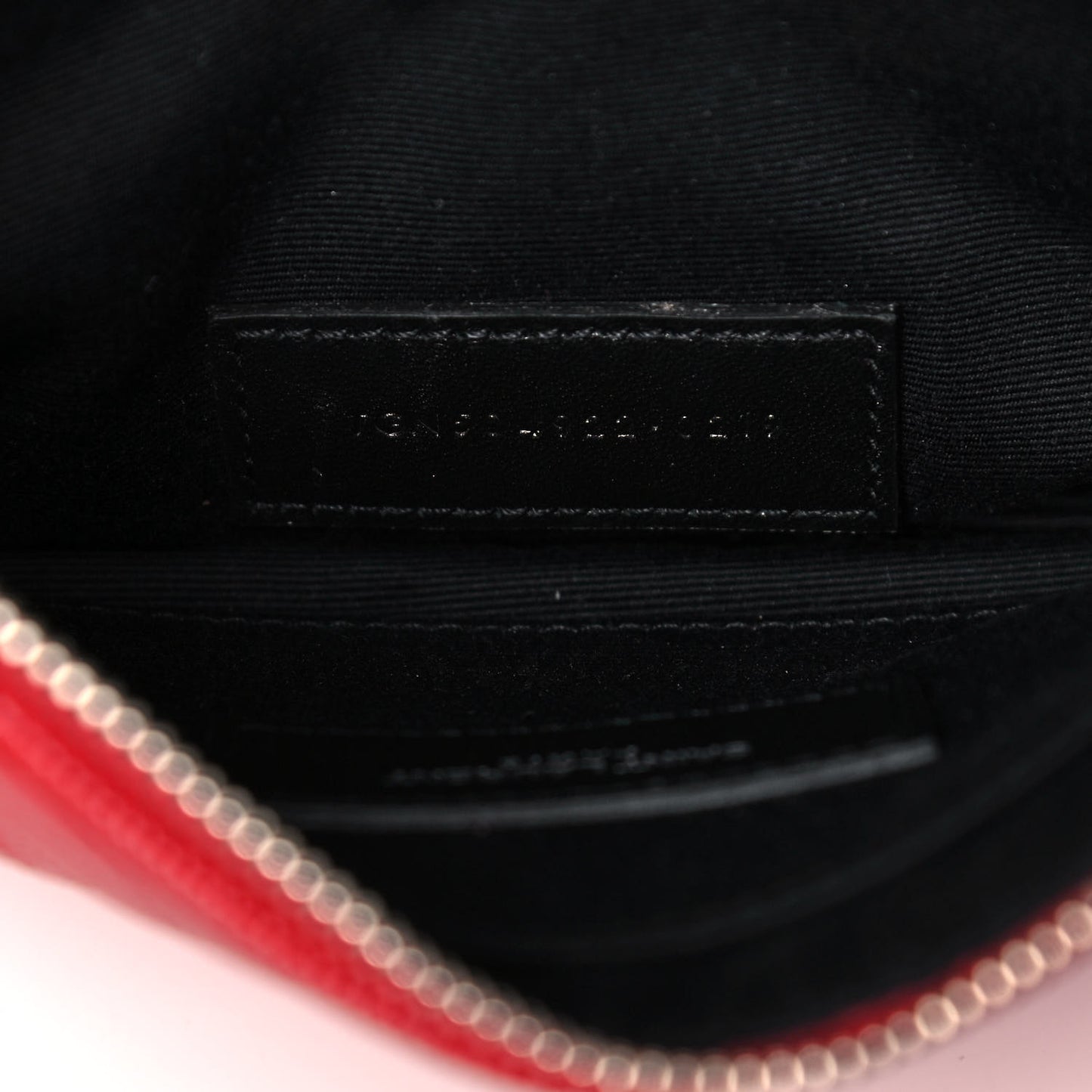Grain De Poudre Chevron Monogram Bill Pouch Rouge Eros