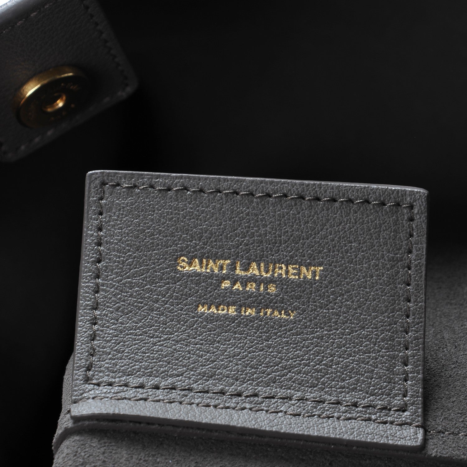 Saint Laurent Calfskin Large Shopping Tote Earth 6 of 9