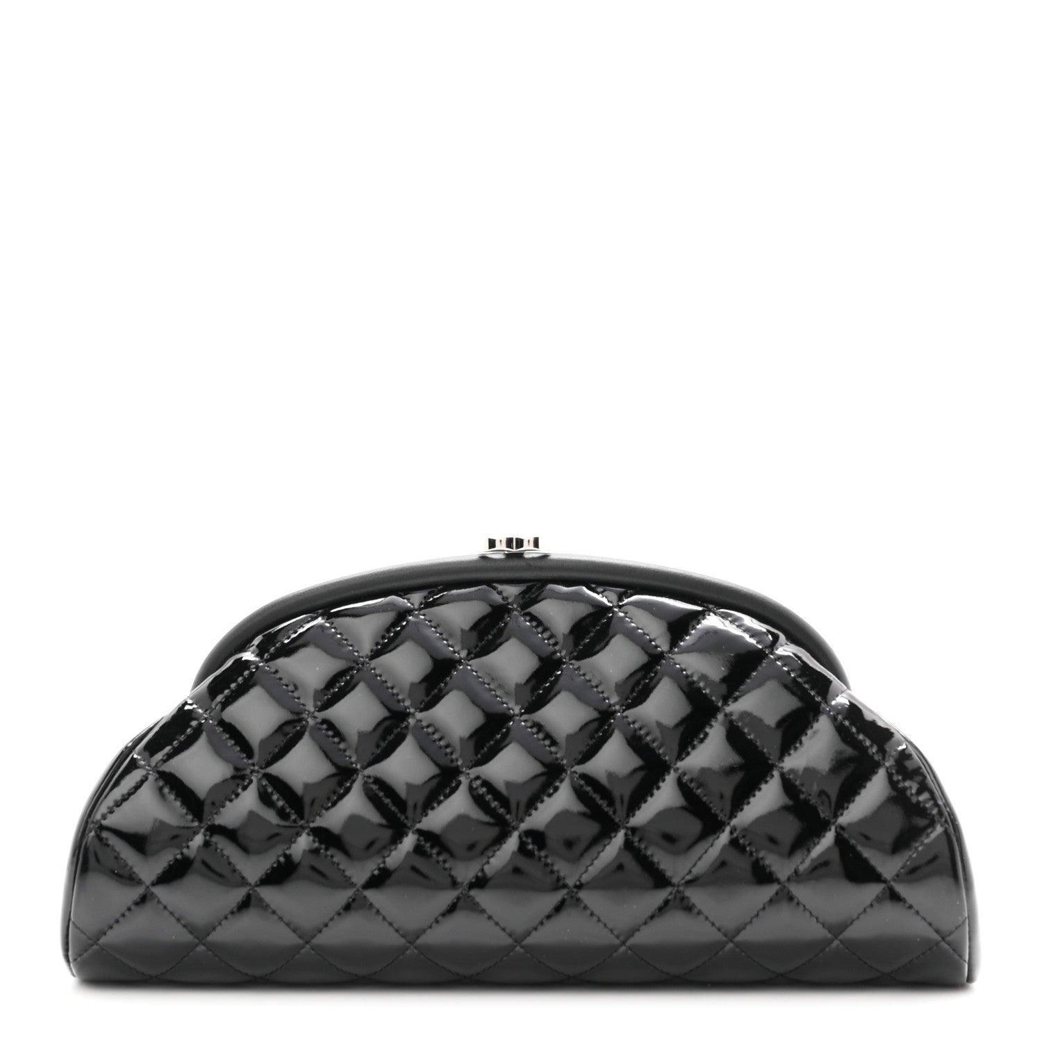 Chanel Patent Quilted Timeless Clutch Black 1 of 11