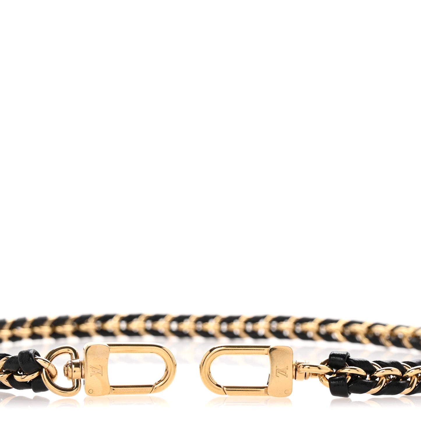 Calfskin Multi Pochette Chain Shoulder Strap Black Gold