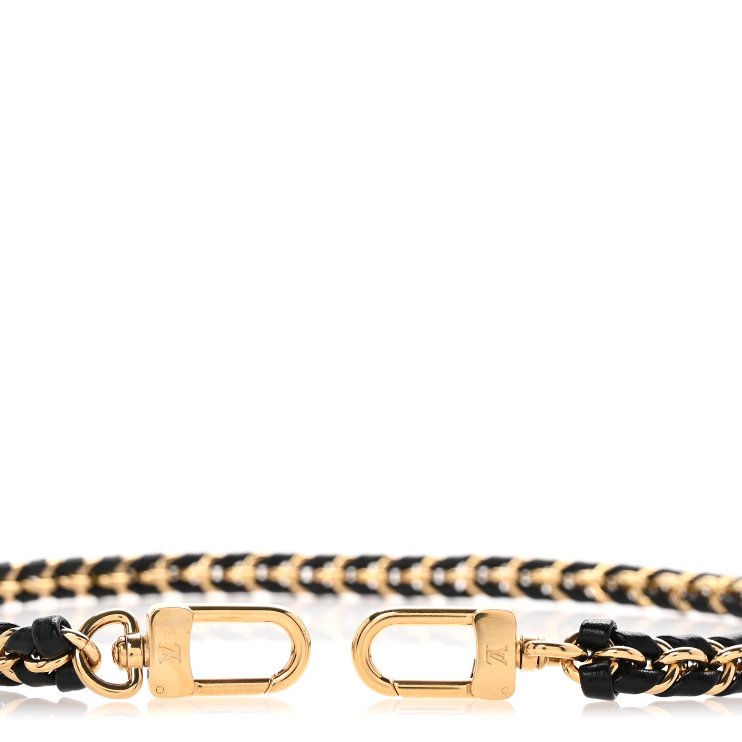 Louis Vuitton Calfskin Multi Pochette Chain Shoulder Strap Black Gold 3 of 4