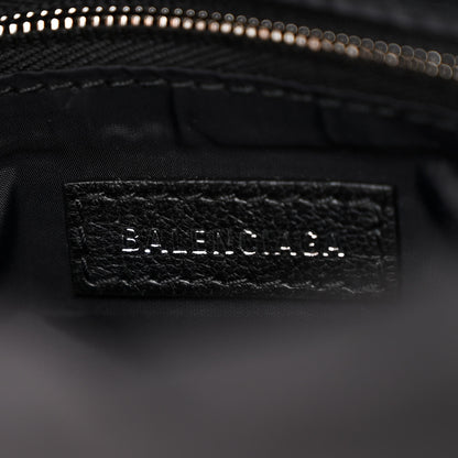 Balenciaga Nylon Mini Monaco Chain Shoulder Bag Black 6 of 11