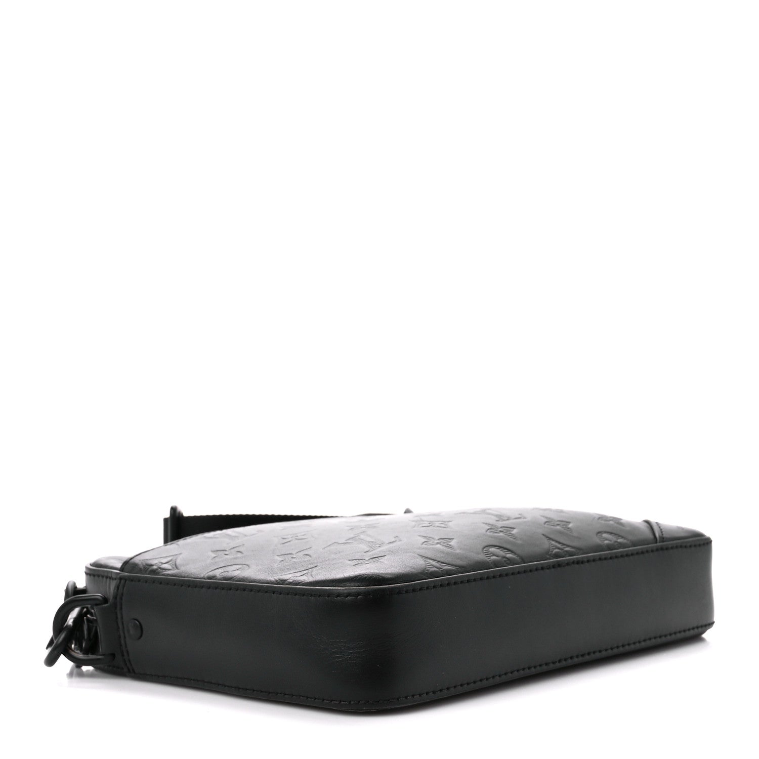 Louis Vuitton Calfskin Monogram Shadow Duo Messenger Black 4 of 13