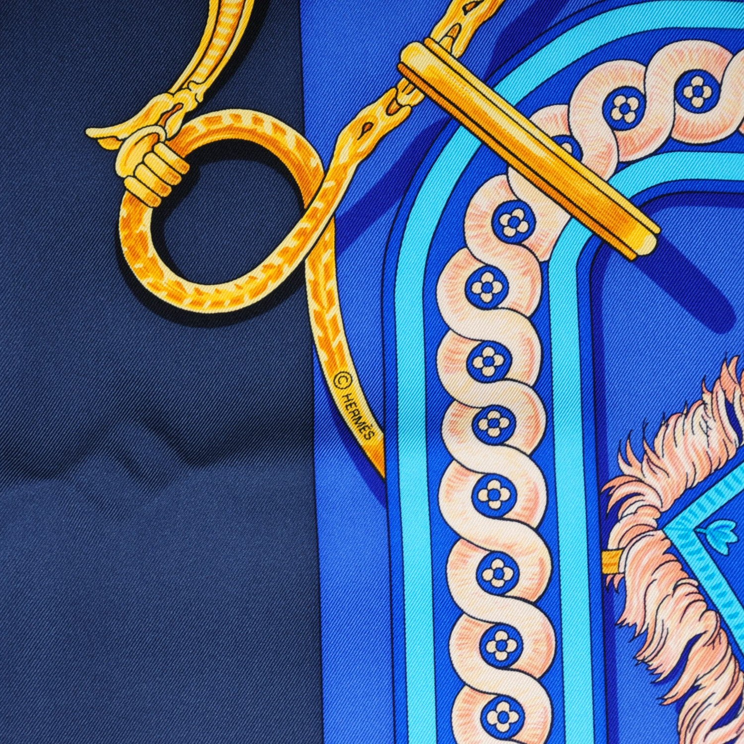 Hermes Silk Bride De Cour Scarf 90 4 of 6