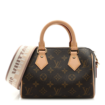 Louis Vuitton Monogram Speedy Bandouliere 20 Beige 1 of 9