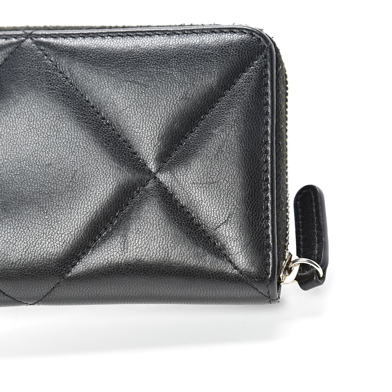 Chanel Lambskin Quilted 19 Zipped Wallet Black 11 of 11