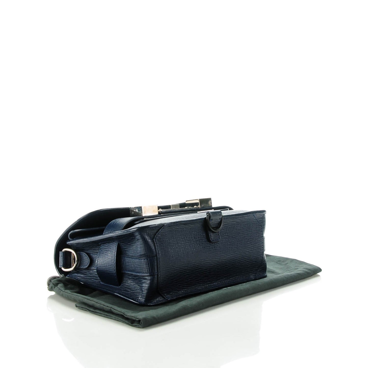 Linosa Leather Mini PS11 Classic Shoulder Bag Navy