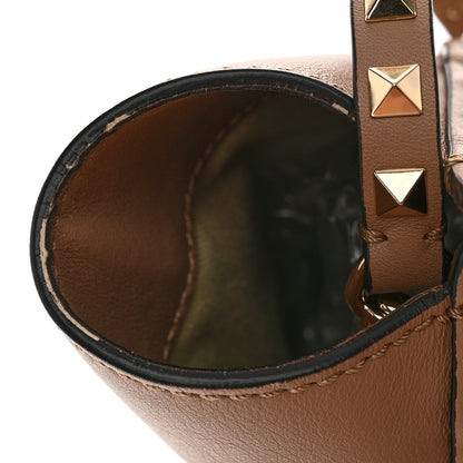 Valentino Garavani Vitello Rockstud Double Handle Tote Poudre 10 of 10