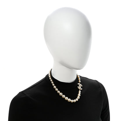 Chanel Pearl CC 100th Anniversary Necklace Light Gold 2 of 7