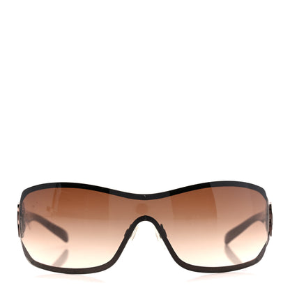 Chanel Swarovski Crystal Camellia CC Sunglasses 4164-B Bronze 2 of 7