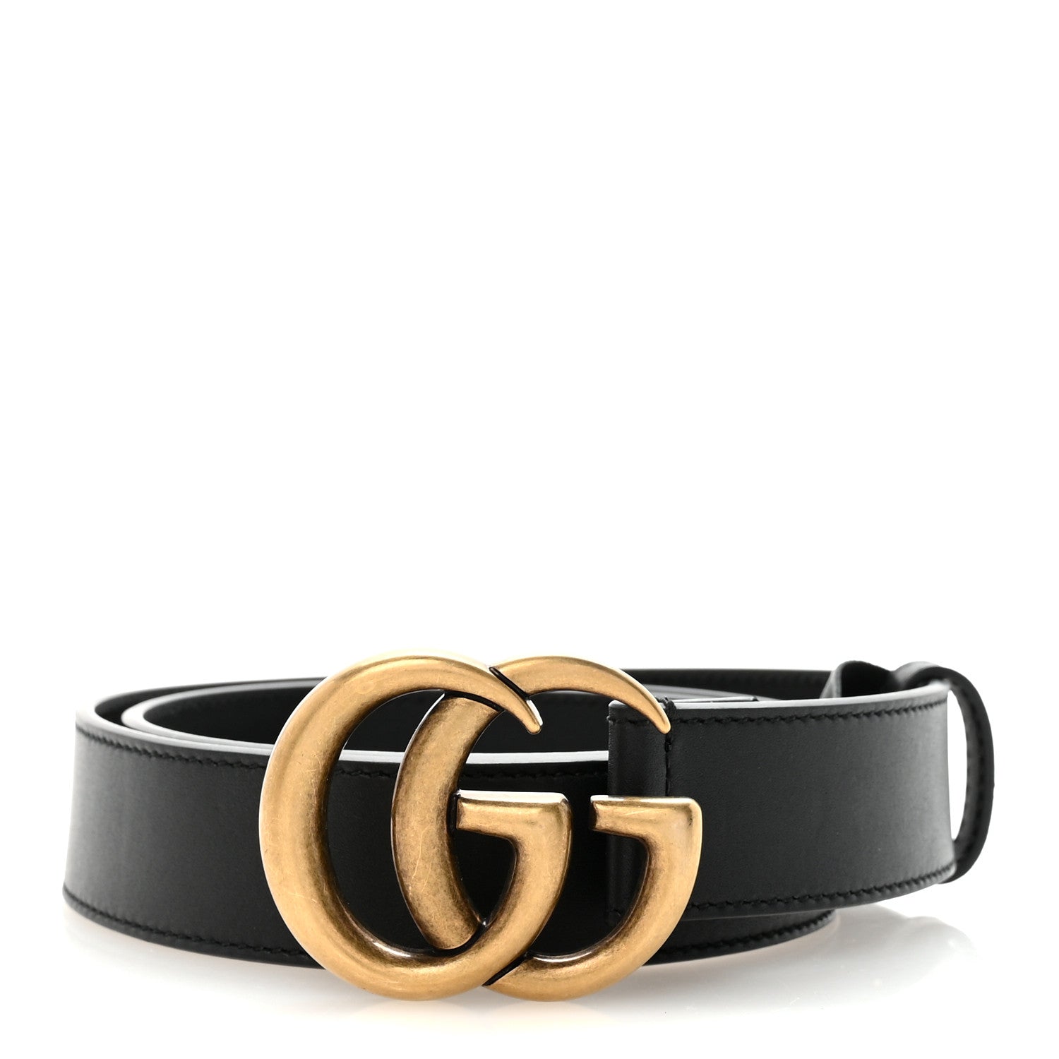 Gucci Calfskin Double G 30mm Belt 85 34 Black 1 of 6