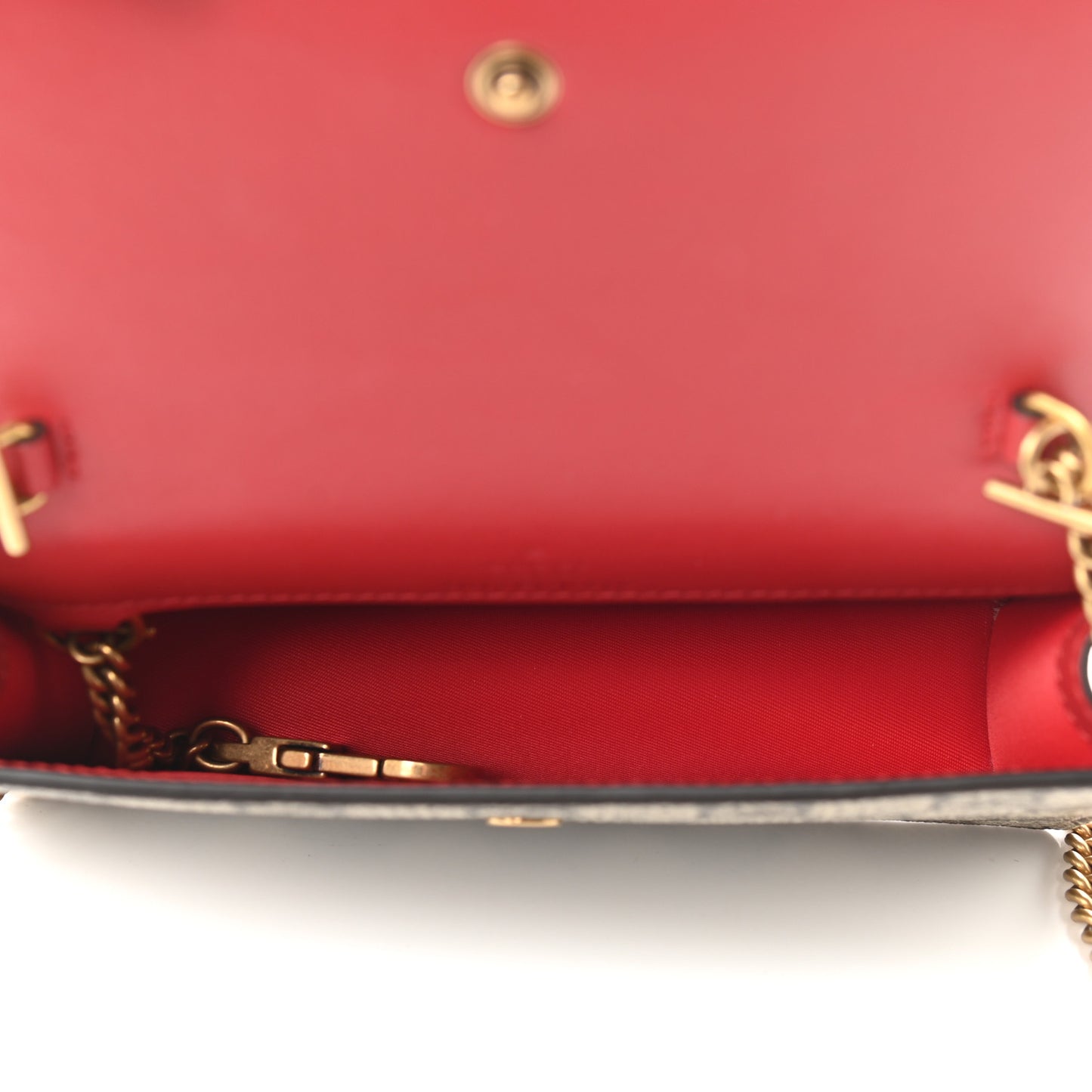 GG Supreme Monogram Mini Cherry Chain Bag