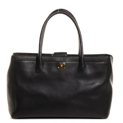 Chanel Calfskin Cerf Executive Shopper Tote Black 1 of 8