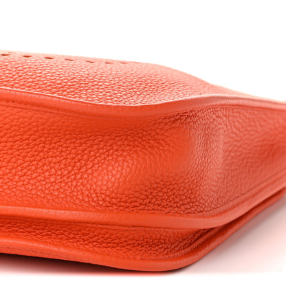 Hermes Taurillon Clemence Evelyne III PM Feu 10 of 11