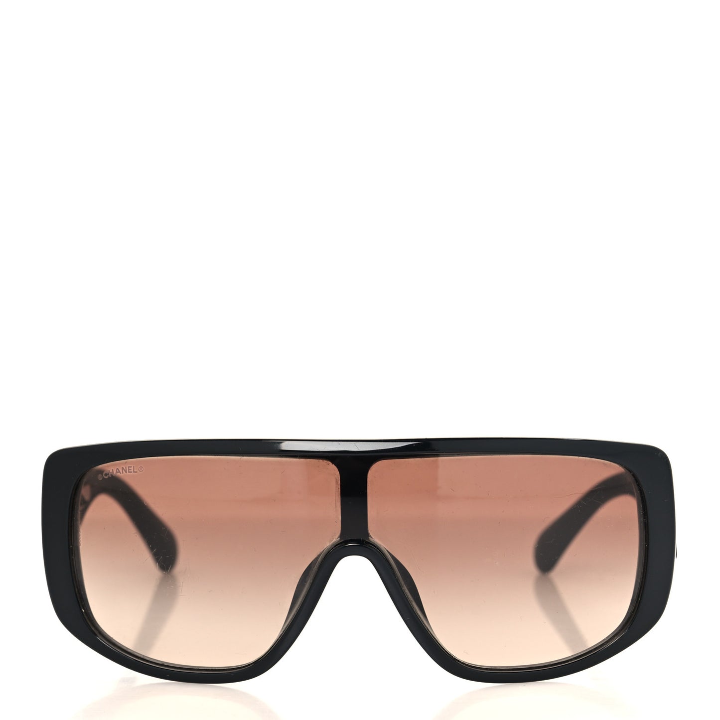 Acetate Shield Sunglasses 5495 Black