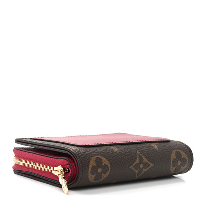 Louis Vuitton Monogram Lou Zippy Compact Wallet Red 4 of 6