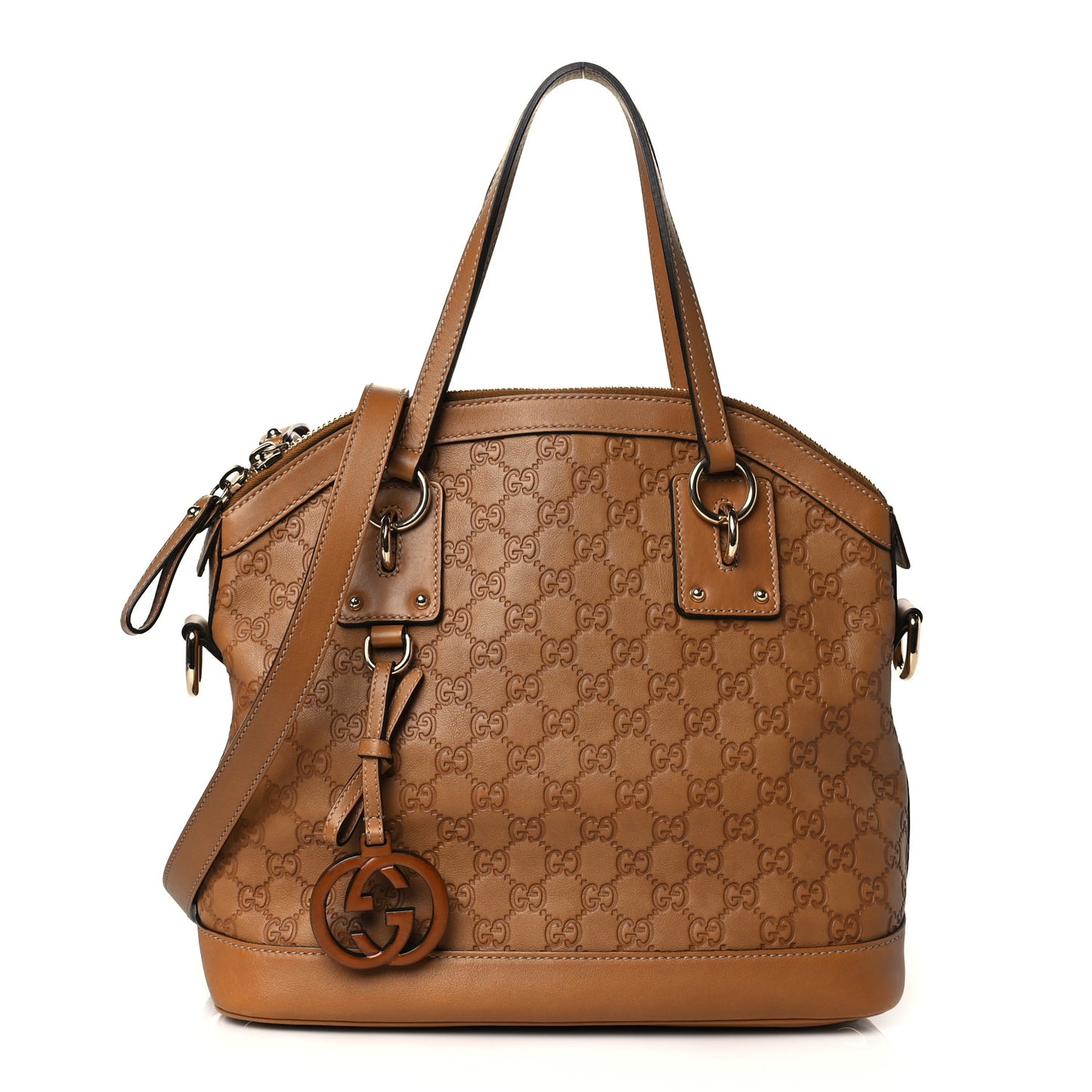 Guccissima Medium Top Handle Bag Light Brown