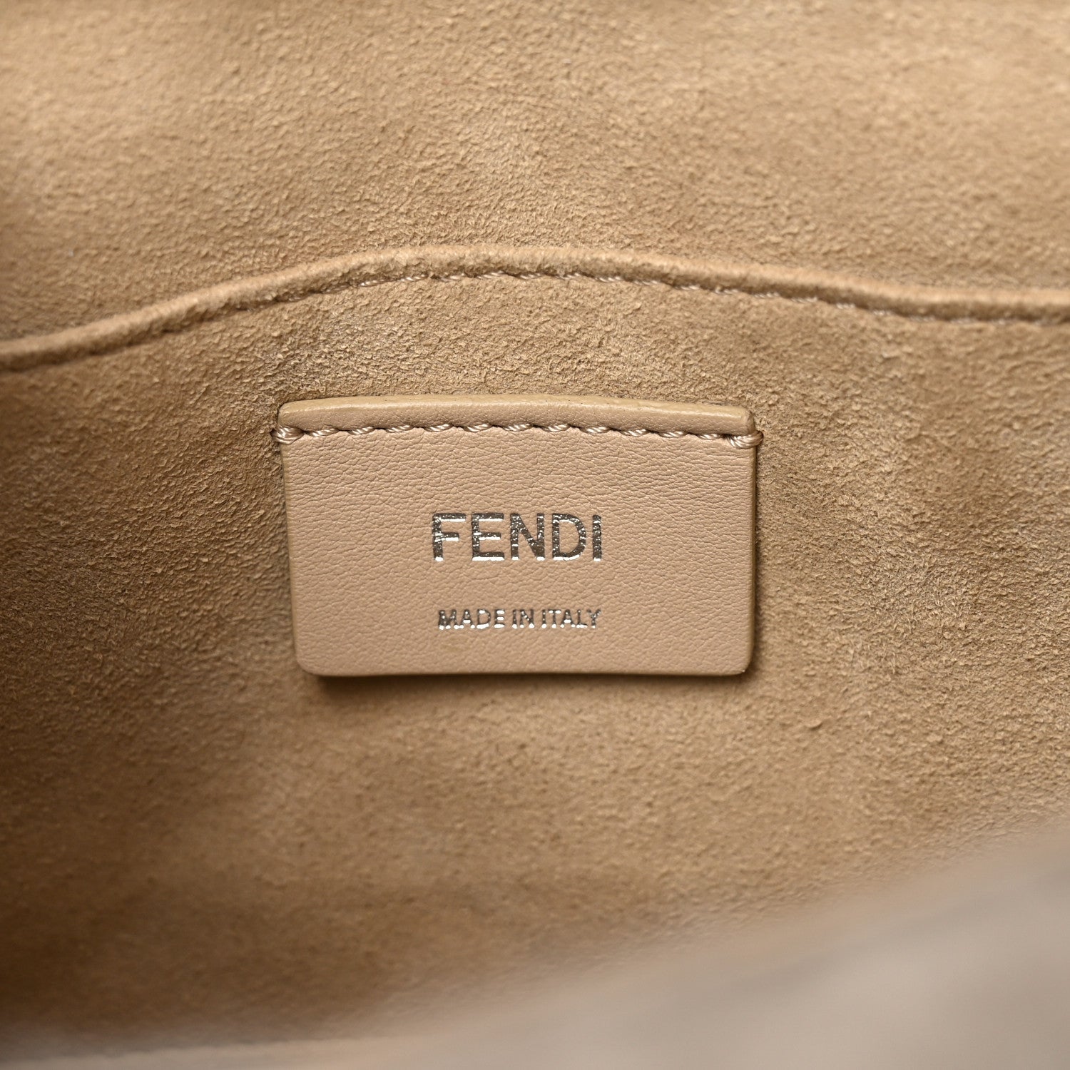 Fendi Shearling Calfskin Macro FF 1974 Diagonal Mania Kan I Shoulder Bag Multicolor 6 of 10
