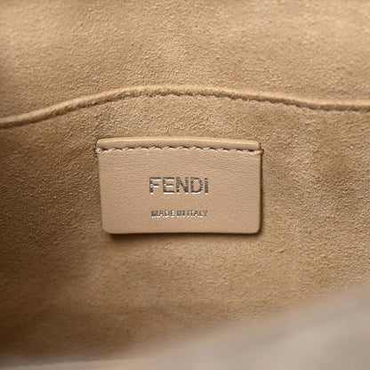 Fendi Shearling Calfskin Macro FF 1974 Diagonal Mania Kan I Shoulder Bag Multicolor 6 of 10