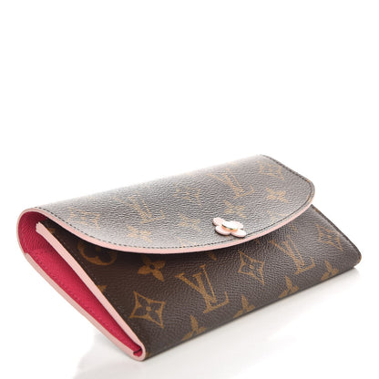Louis Vuitton Monogram Bloom Flower Emilie Wallet 4 of 8