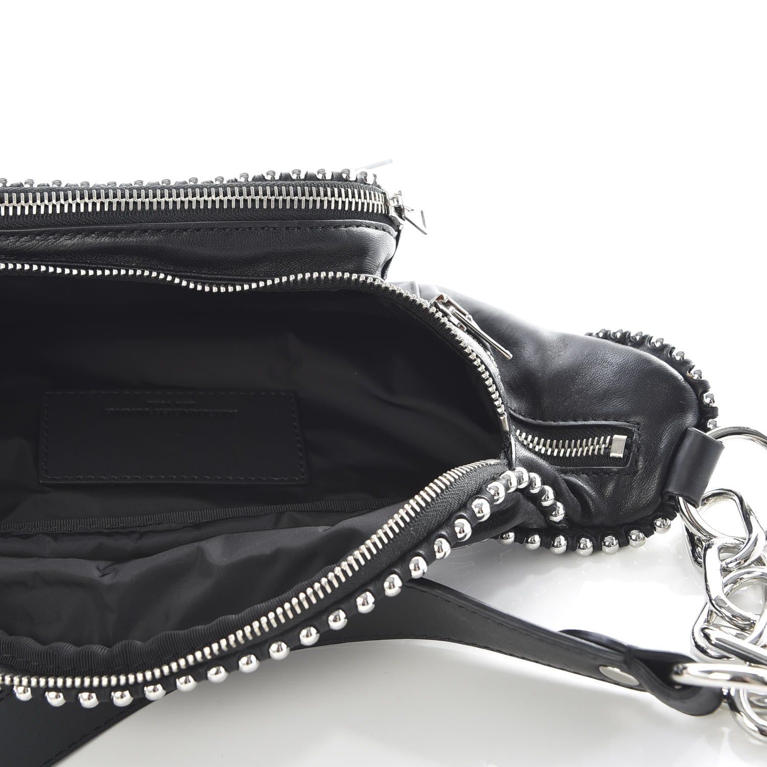 Alexander Wang Lambskin Attica Studded Belt Bag Black 4 of 7