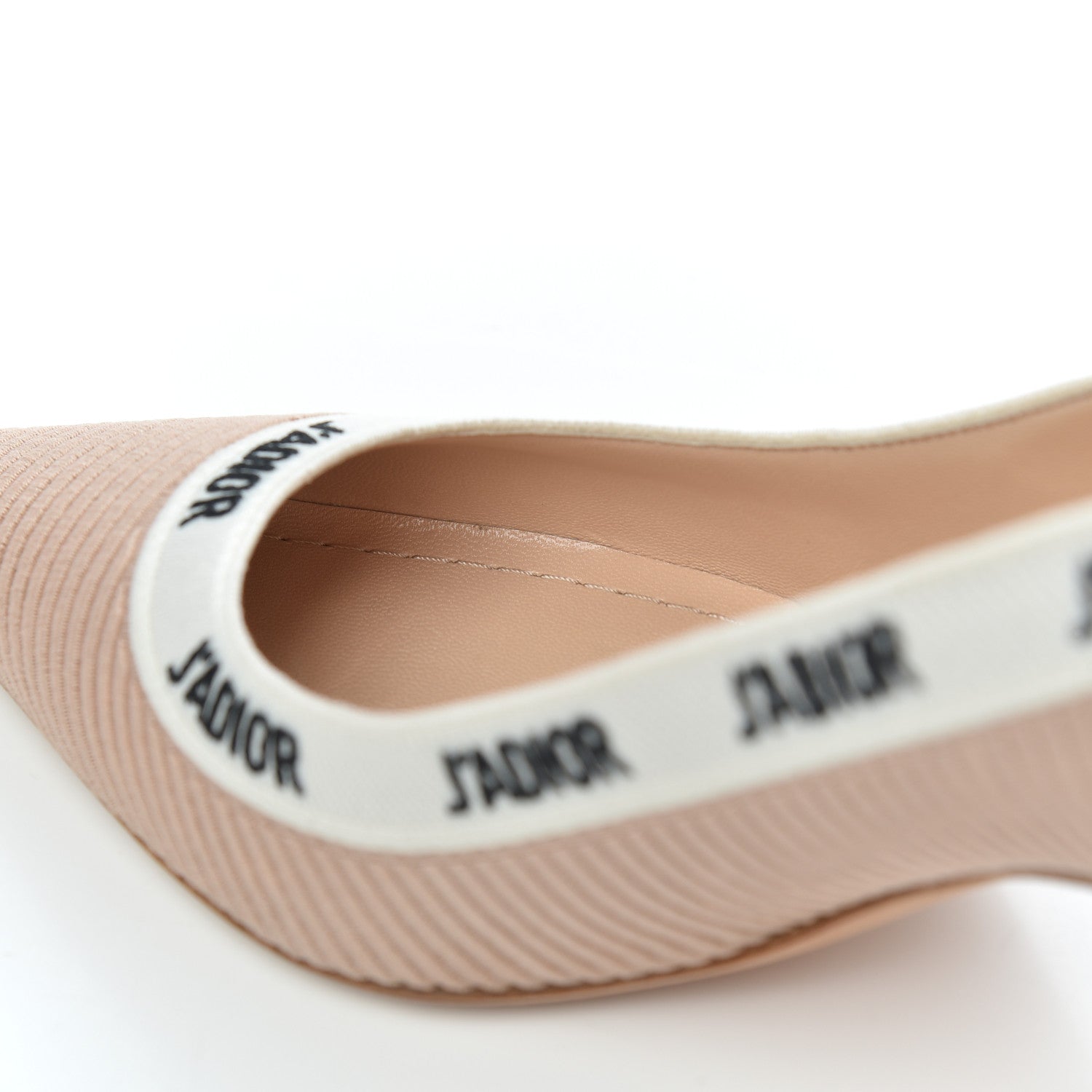 Christian Dior Technical Canvas Ribbon Embroidered J'Adior 65mm Pumps 35 Powder Nude 11 of 15