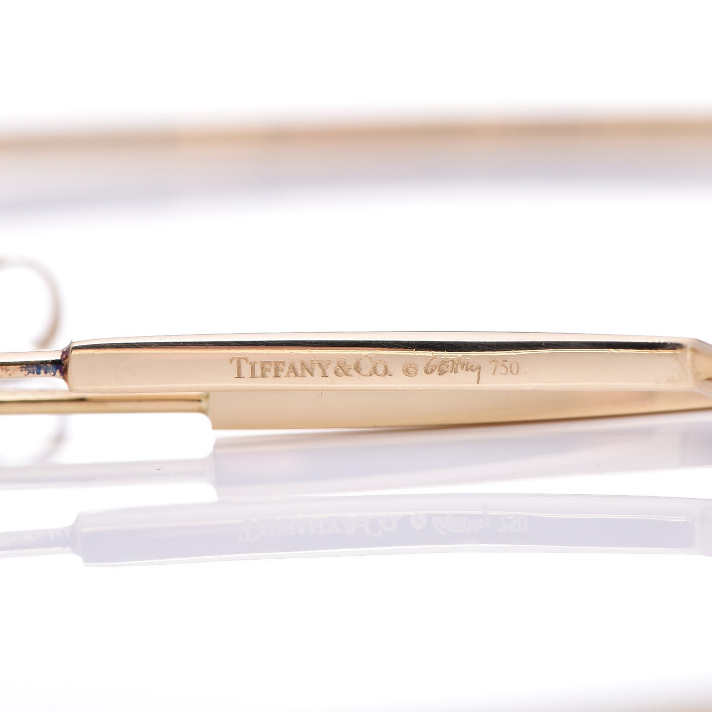 18K Yellow Gold Frank Gehry Square Hoop Earrings