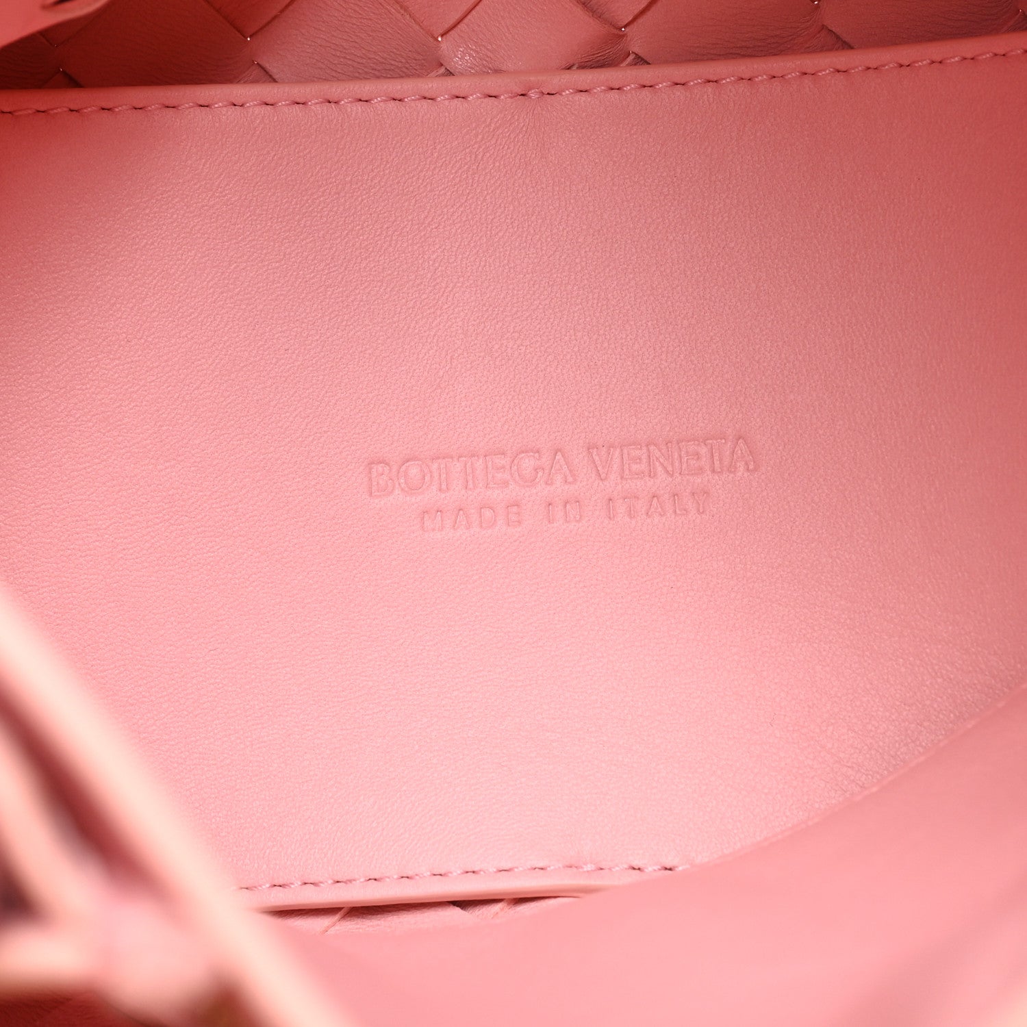 Bottega Veneta Nappa Intrecciato Small Andiamo Shoulder Bag Blush 7 of 10