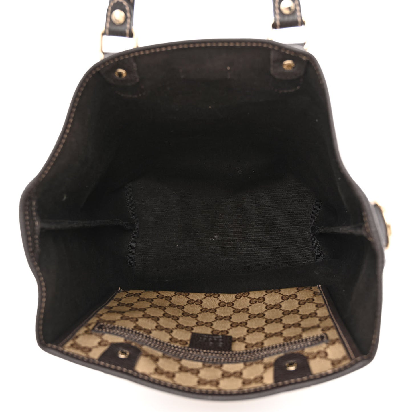 Crystal Monogram Joy Tote Dark Brown