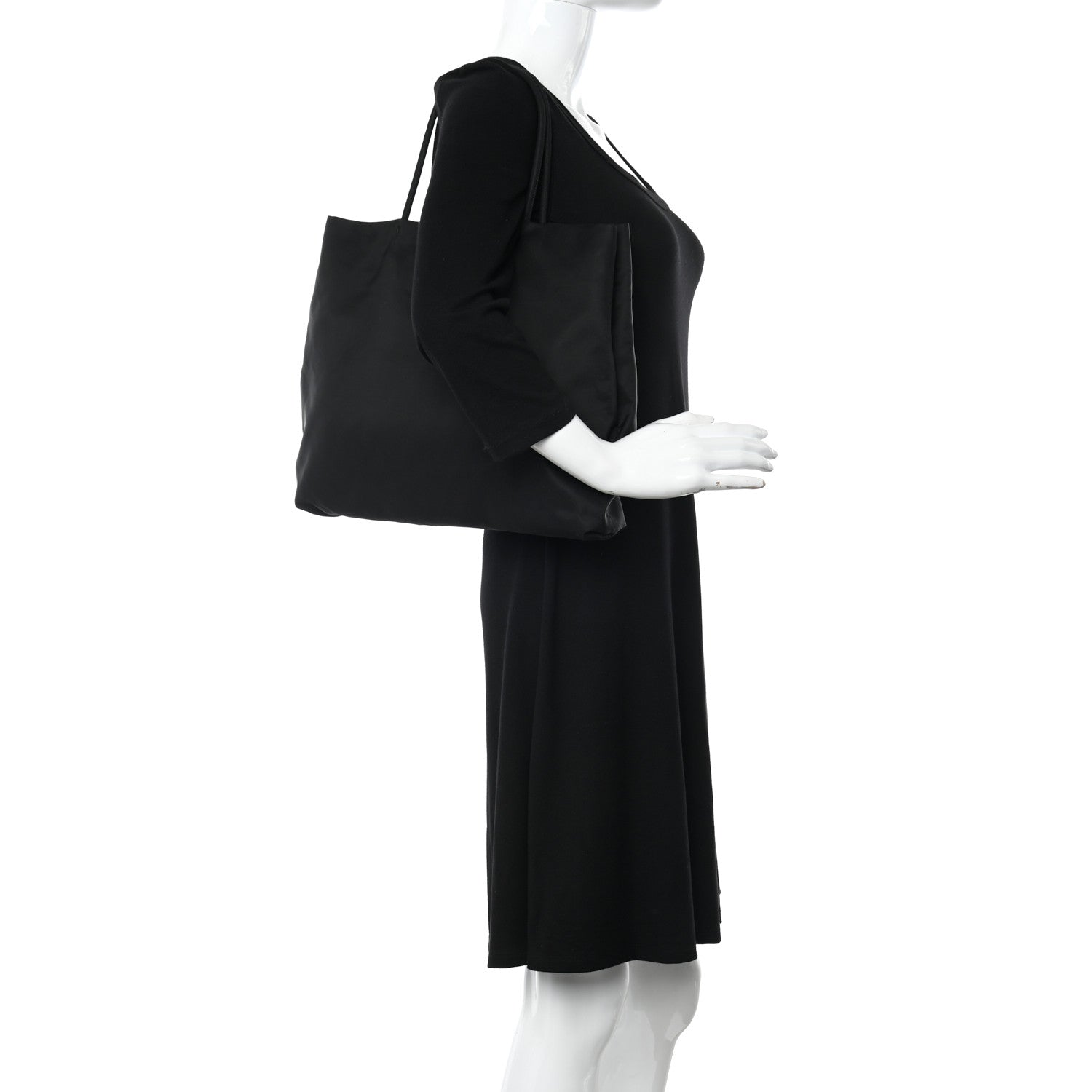 Prada Tessuto Nylon Tote Black 2 of 10