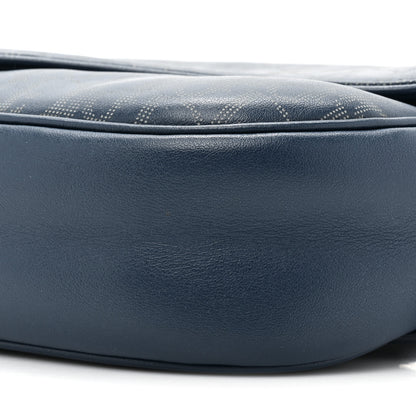 Christian Dior Galaxy Calfskin Oblique World Tour Saddle Belt Bag Navy Blue 8 of 9