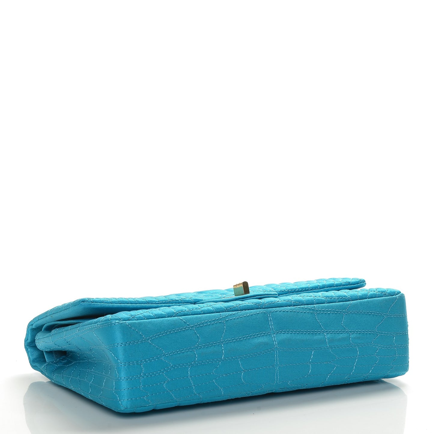 Satin Coco's Croc 2.55 Reissue 225 Flap Turquoise