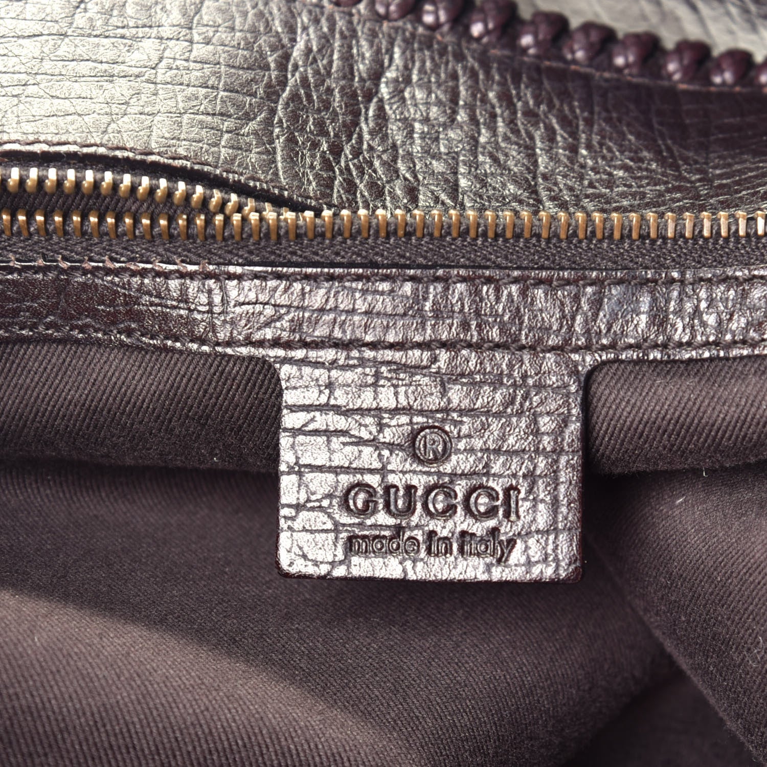 Gucci Monogram Large Horsebit Chain Hobo Dark Brown 6 of 9