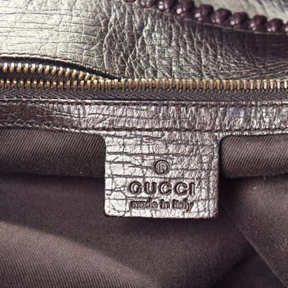 Gucci Monogram Large Horsebit Chain Hobo Dark Brown 6 of 9