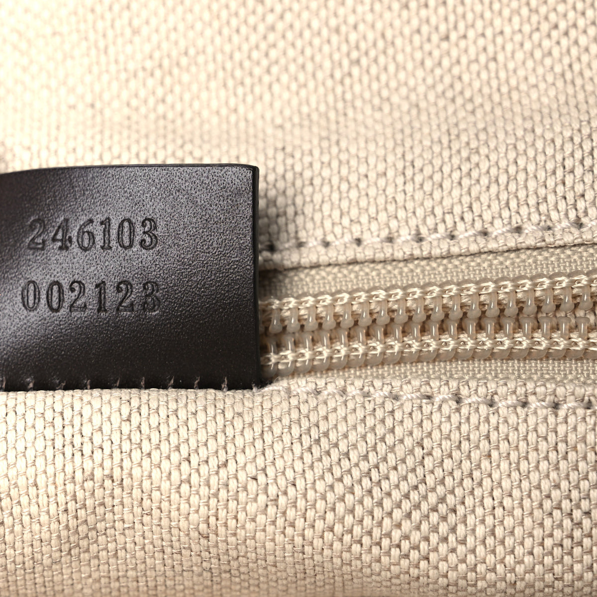 Gucci GG Supreme Monogram Medium Single Buckle Rucksack Backpack Beige Ebony Brown 7 of 17