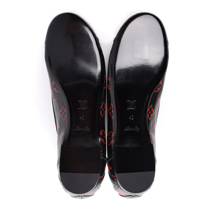 Louis Vuitton Monogram Infrarouge New Revival Ballerina Flats 42 Black 5 of 9