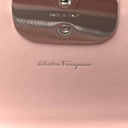 Salvatore Ferragamo SALVATORE FERRAGAMO Calfskin Vara Bow Chain Flap Crossbody Pink 6 of 12