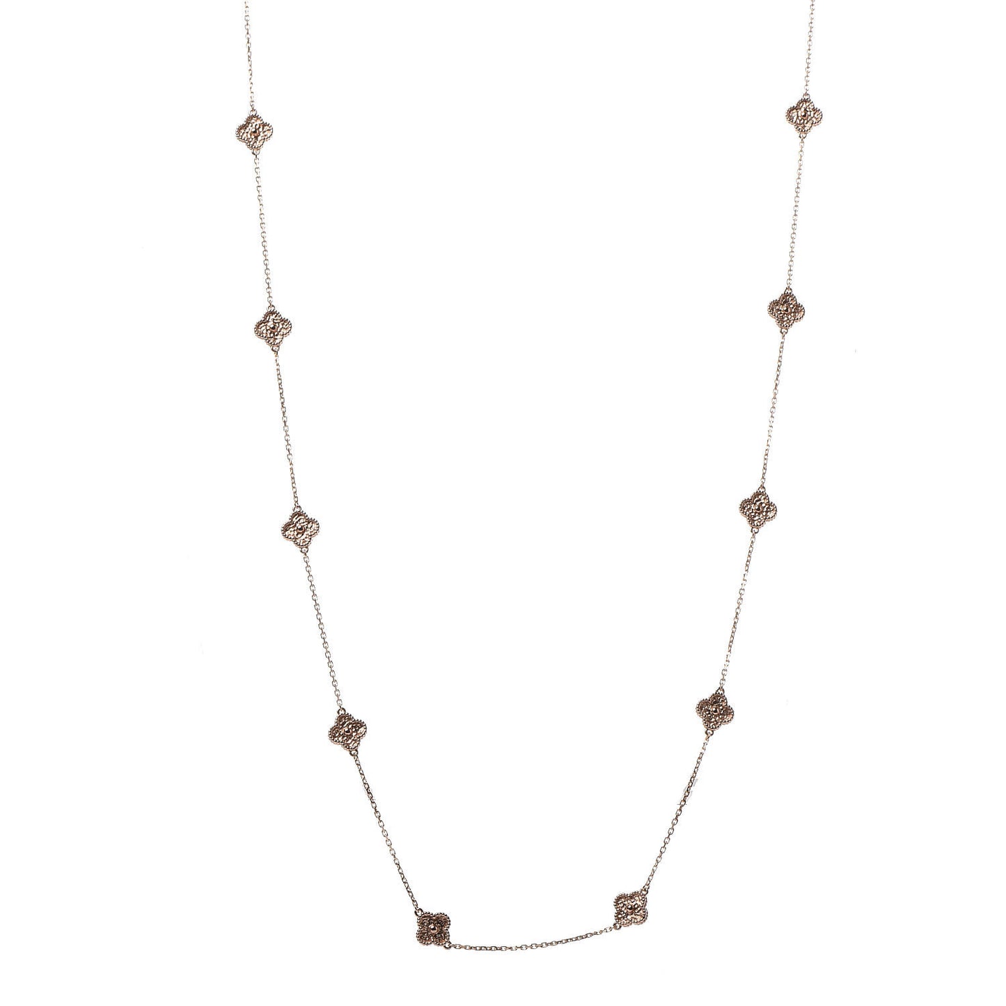 18K Rose Gold 16 Motifs Sweet Alhambra Necklace